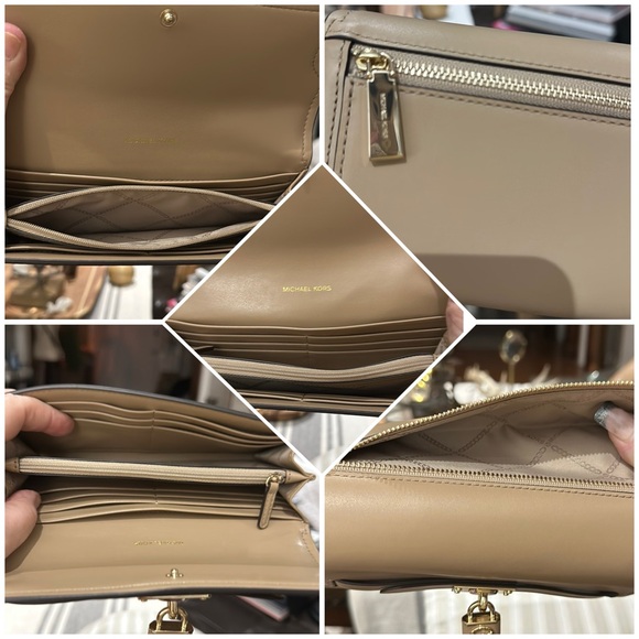 Authentic Michael Kors Hamilton Legacy Large Leather Wallet, in Camel. GORGEOUS - Picture 13 of 16